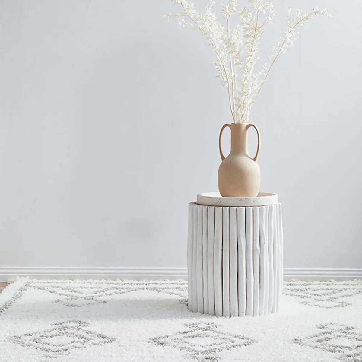 Casablanca Temara Rug (White)