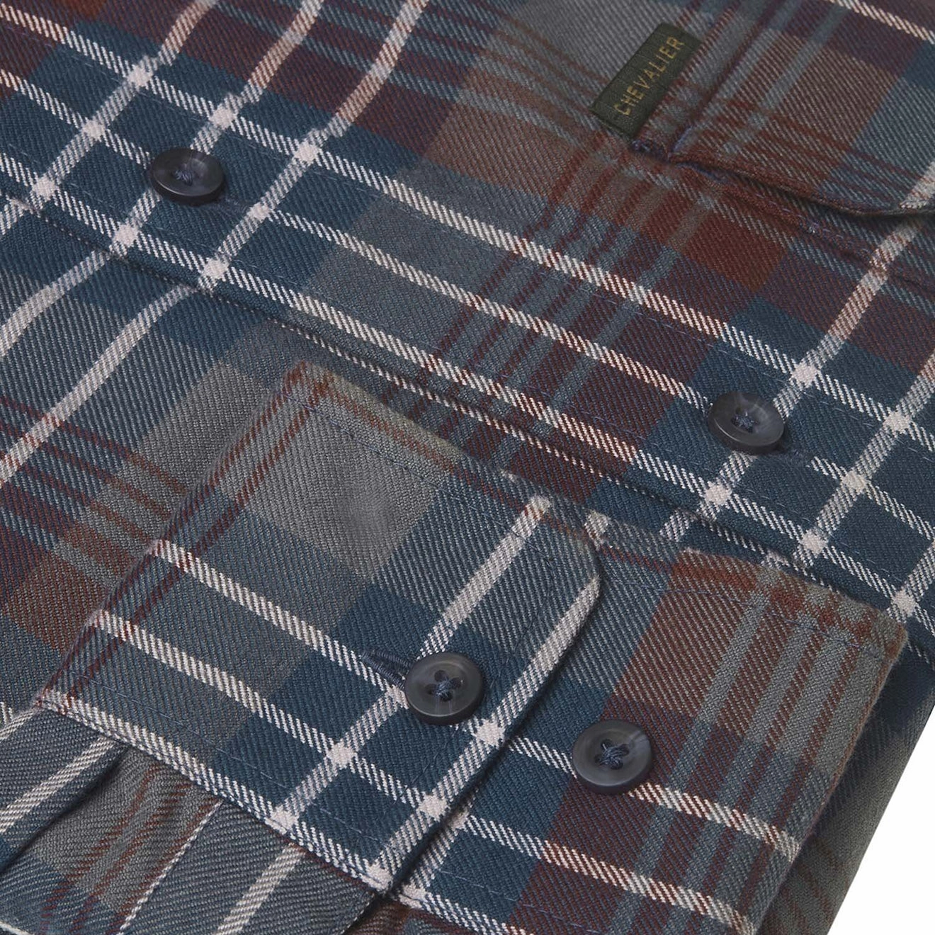 Perfect Gift Offer Chevalier Falcon Flannel Shirt Rust Checked