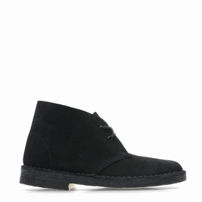 Grab Save Today Clarks Originals Womens Desert Boot Black Suede