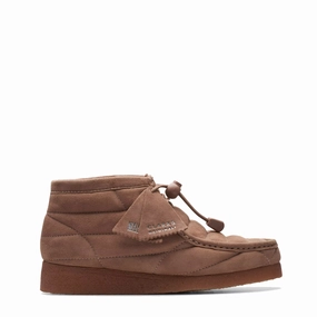Shop Grab Now Clarks Originals Womens Wallabee Boot Burnt Brick Suede
