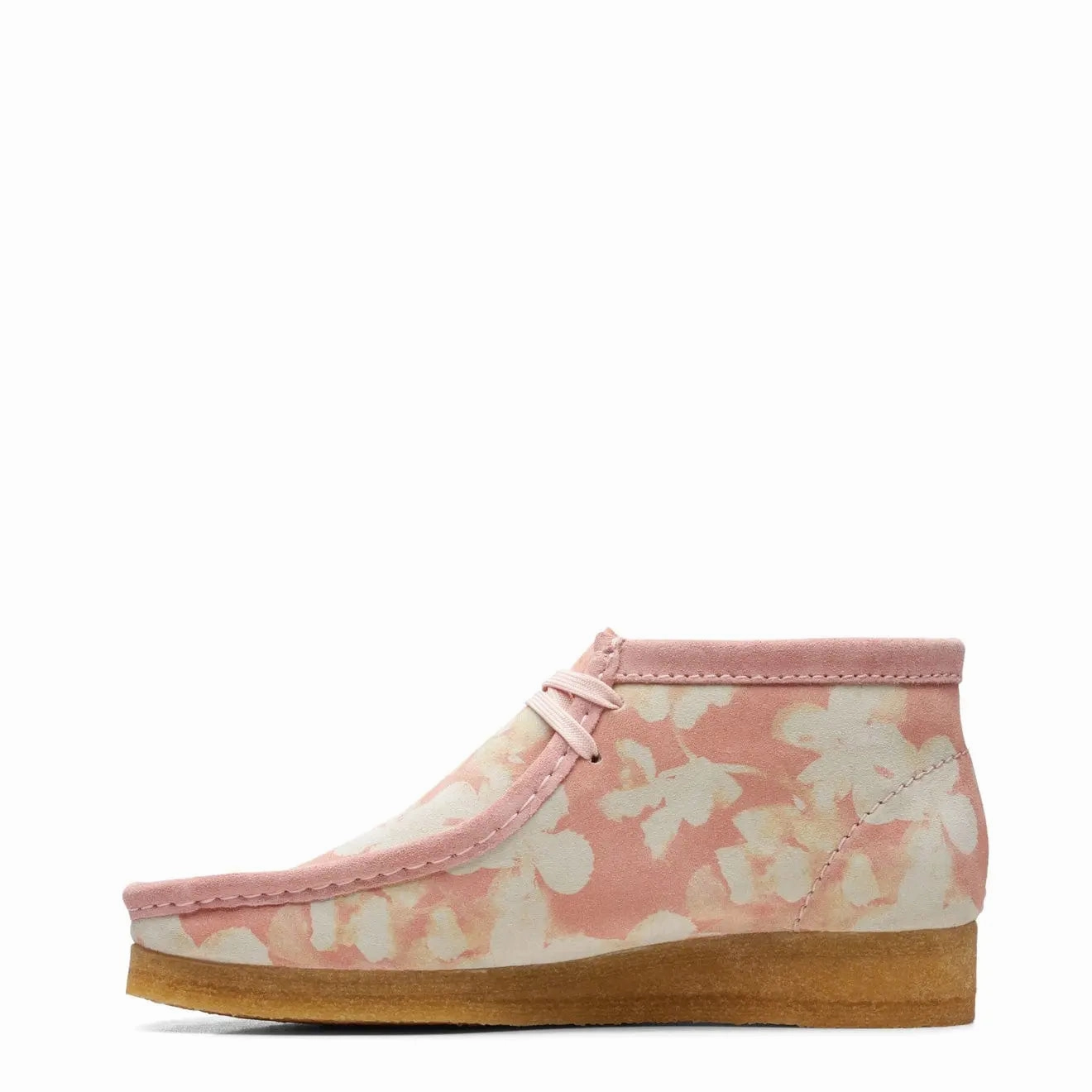 Dont Wait Save Today Clarks Originals Womens Wallabee Boot Pink Floral