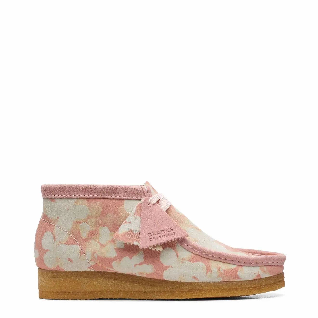 Grab Todays Deal Hot Pick Deal Clarks Originals Womens Wallabee Boot Pink Floral