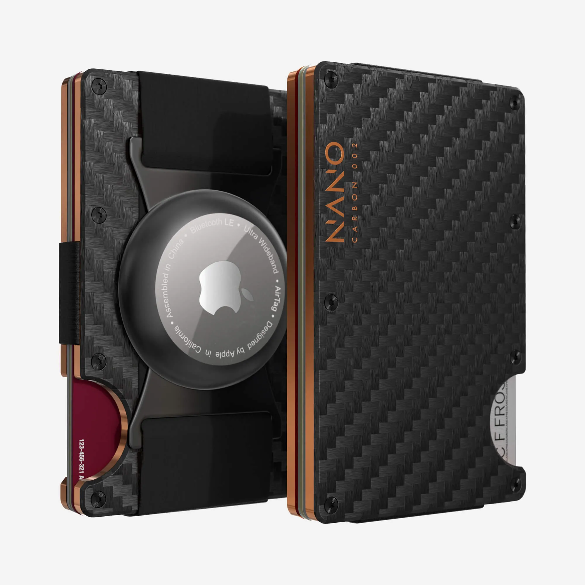 002 Airtag Cash Strap Wallet (Stealth Black/Ventura Orange) Exclusive Online Offer Big Savings Alert