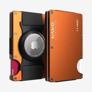 Hot Offer Inside Personalised Airtag Cash Strap Wallet (Ventura Orange)
