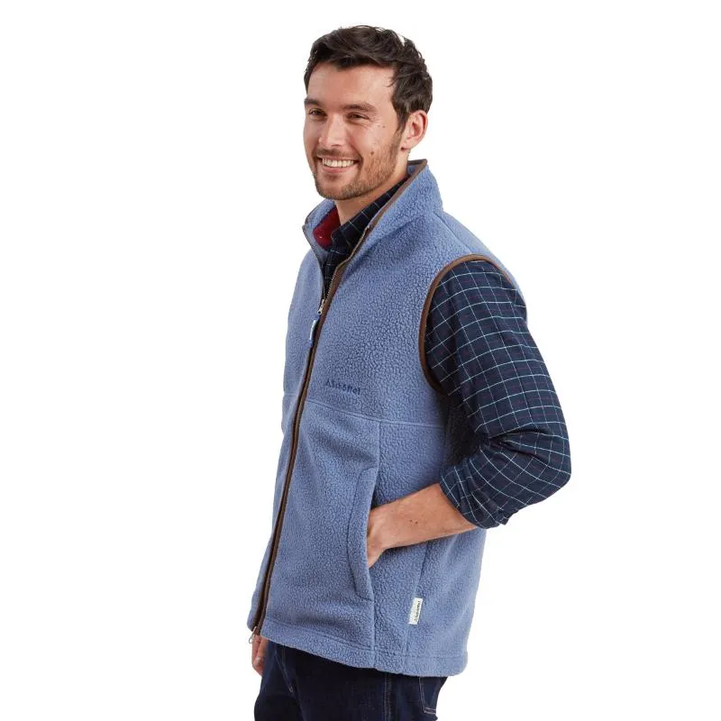 Todays Mega Savings Schoffel Oakham Retro Mens Fleece Gilet - Vintage Navy
