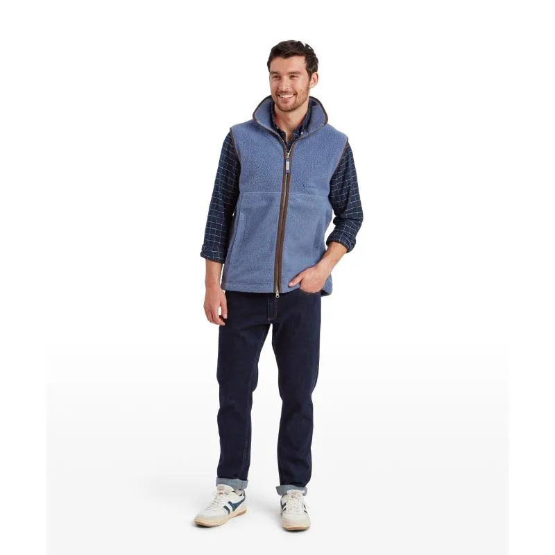 Daily Hot Deal Schoffel Oakham Retro Mens Fleece Gilet - Vintage Navy