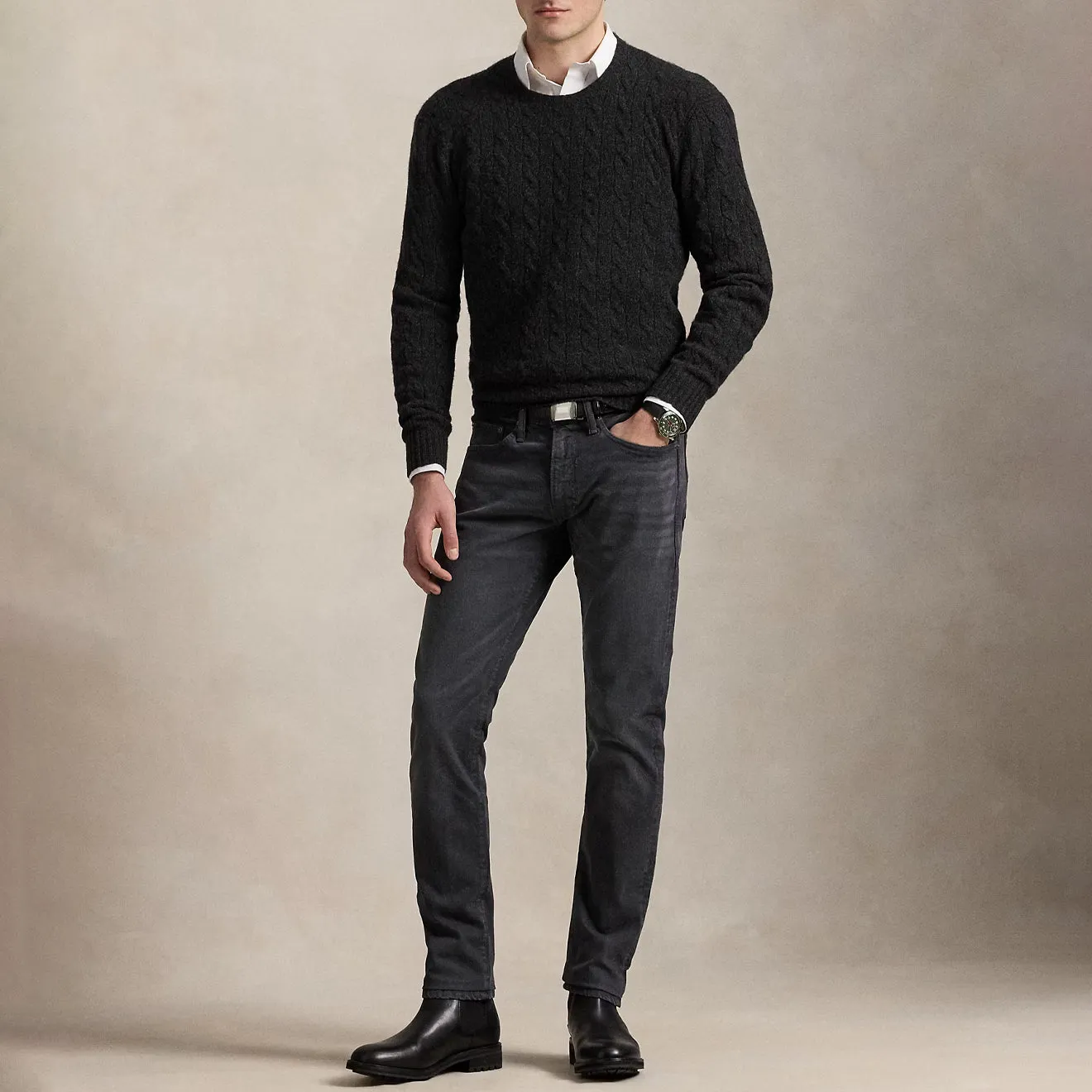 Polo Ralph Lauren Sullivan Slim Polo Pony Stretch Jean Mechanic Grey Flash Sale Alert Now