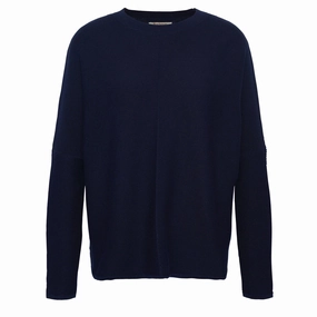 MustHave Gift Ideas Hot Sale Today Barbour Womens Bickland Crew Neck Jumper Classic Navy