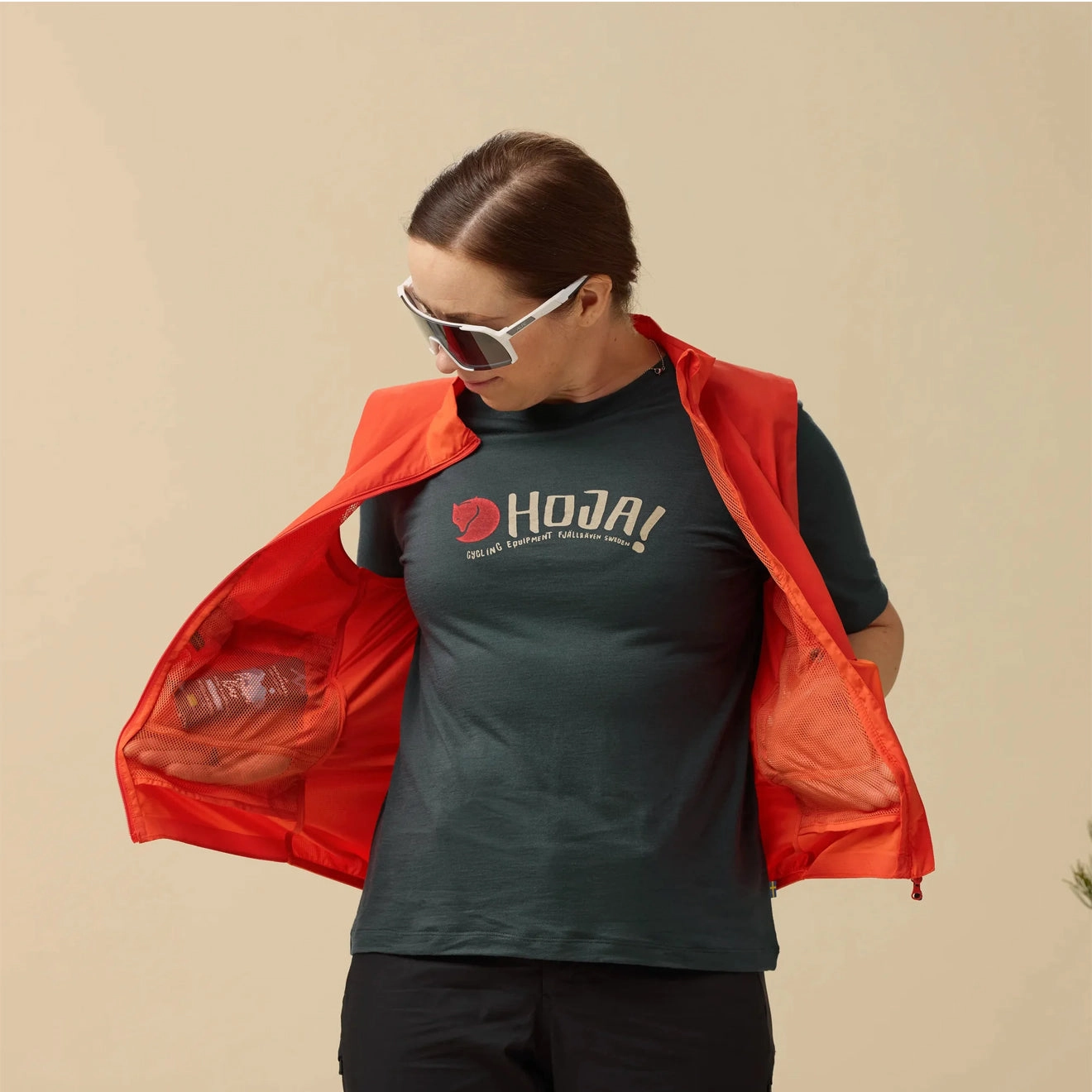 Fjallraven Womens Hoja Adventure Vest Flame Orange Dont Miss Todays Deal Daily Clearance Deal