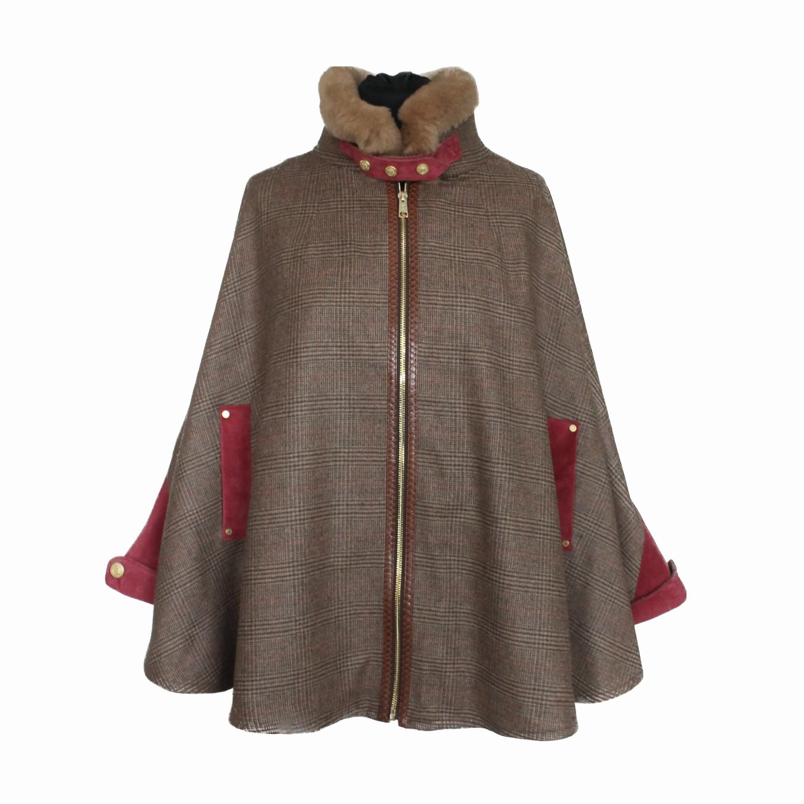 Holland Cooper Chiltern Ladies Tweed Cape - Windsor Limited Stock Hot Deal Mega Discount Today