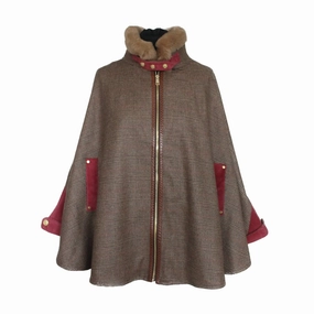 Holland Cooper Chiltern Ladies Tweed Cape - Windsor Limited Stock Hot Deal Mega Discount Today