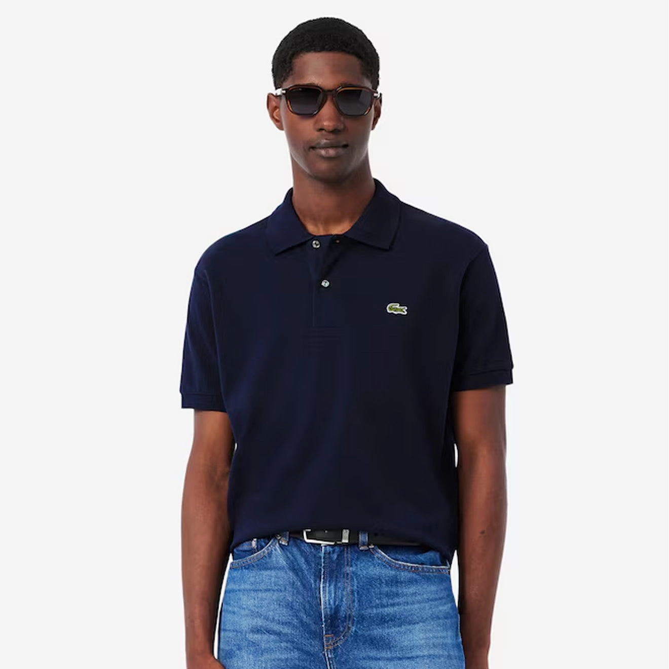 Lacoste Original L.12.12 Petit Pique Cotton Polo Shirt Midnight Blue Hot Pick of the Day Unmissable Deal Today