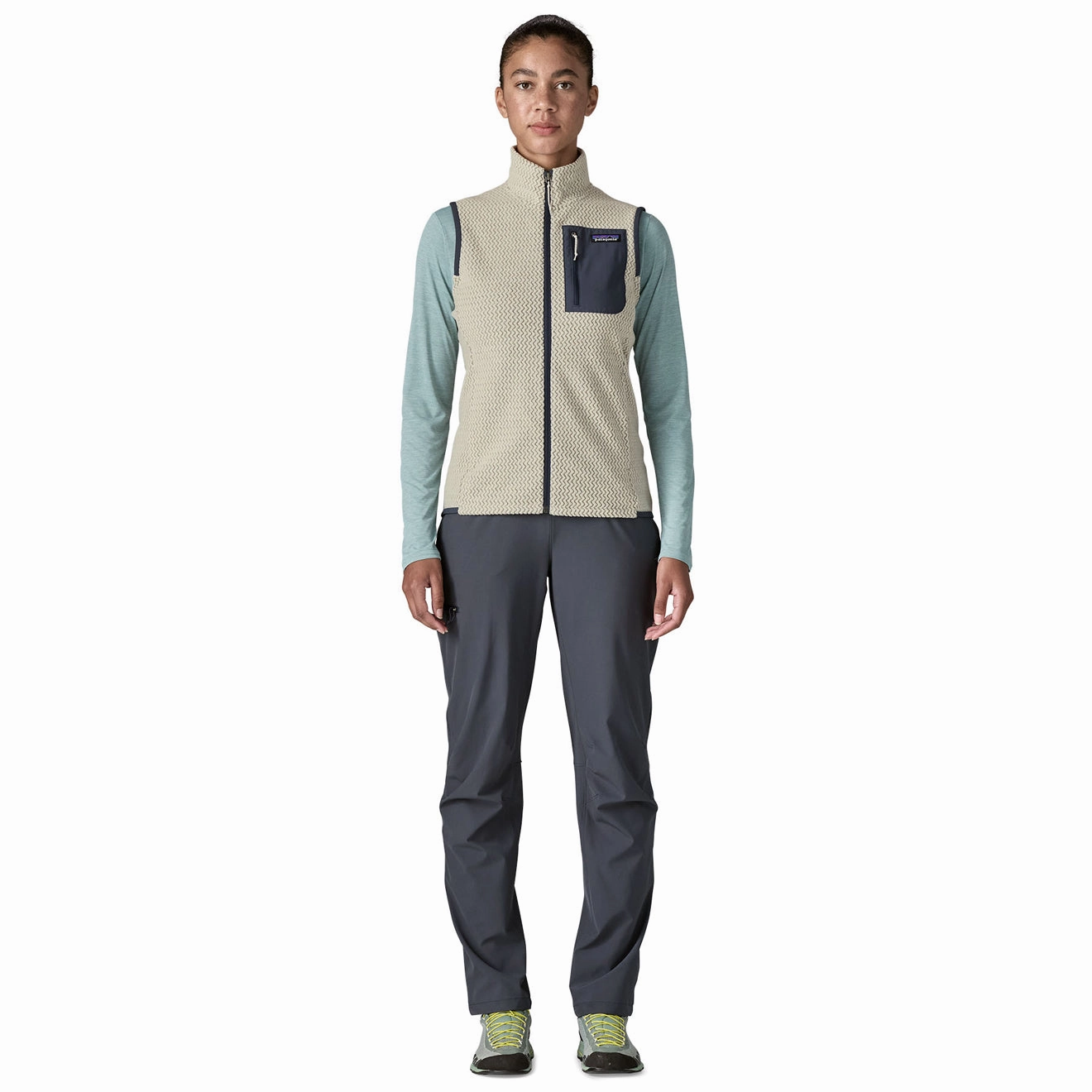 Flash Deal Alert Todays Special Picks Patagonia Womens R1 Air Fleece Vest Wool White