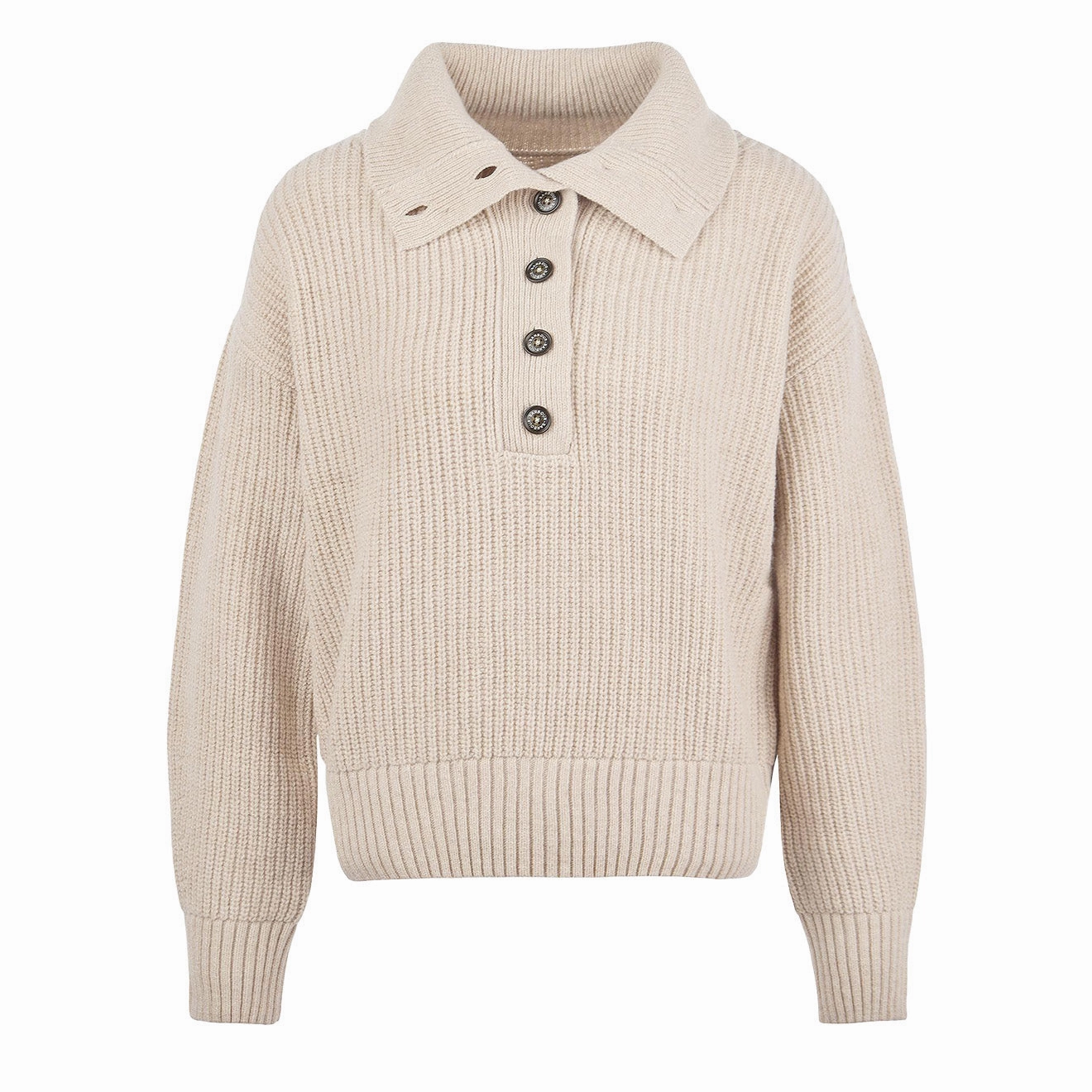 Barbour Womens Yarrow Knitted Jumper Oatmeal Gift Sale Event Limited Edition Offer