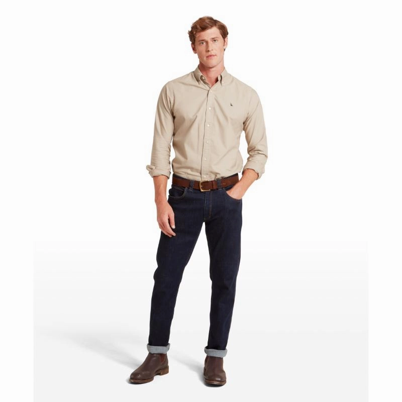 Weekend Sale Special Special Savings Today Schoffel Cavendish Oxford Mens Shirt - Cobblestone