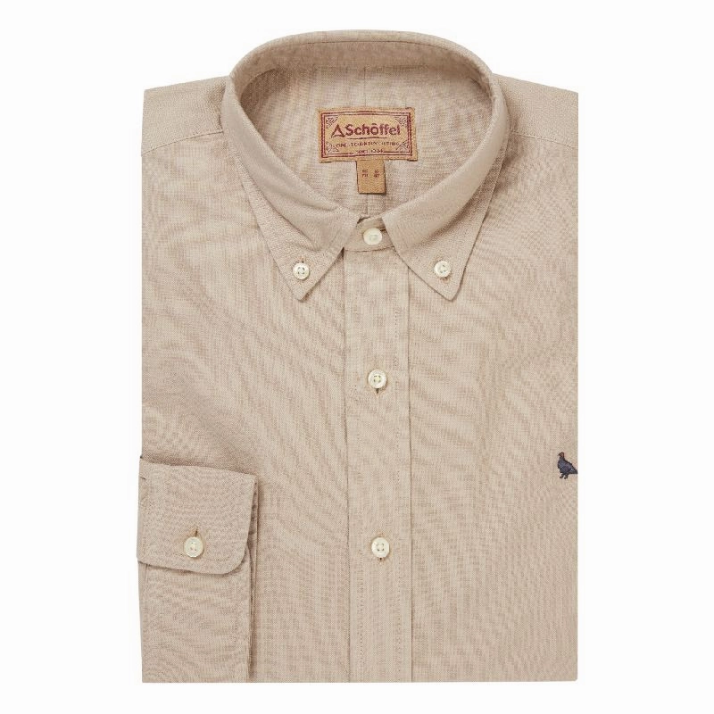 Schoffel Cavendish Oxford Mens Shirt - Cobblestone Instant Discount