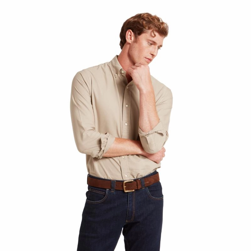 Schoffel Cavendish Oxford Mens Shirt - Cobblestone Trending Offer Today Deal of the Day