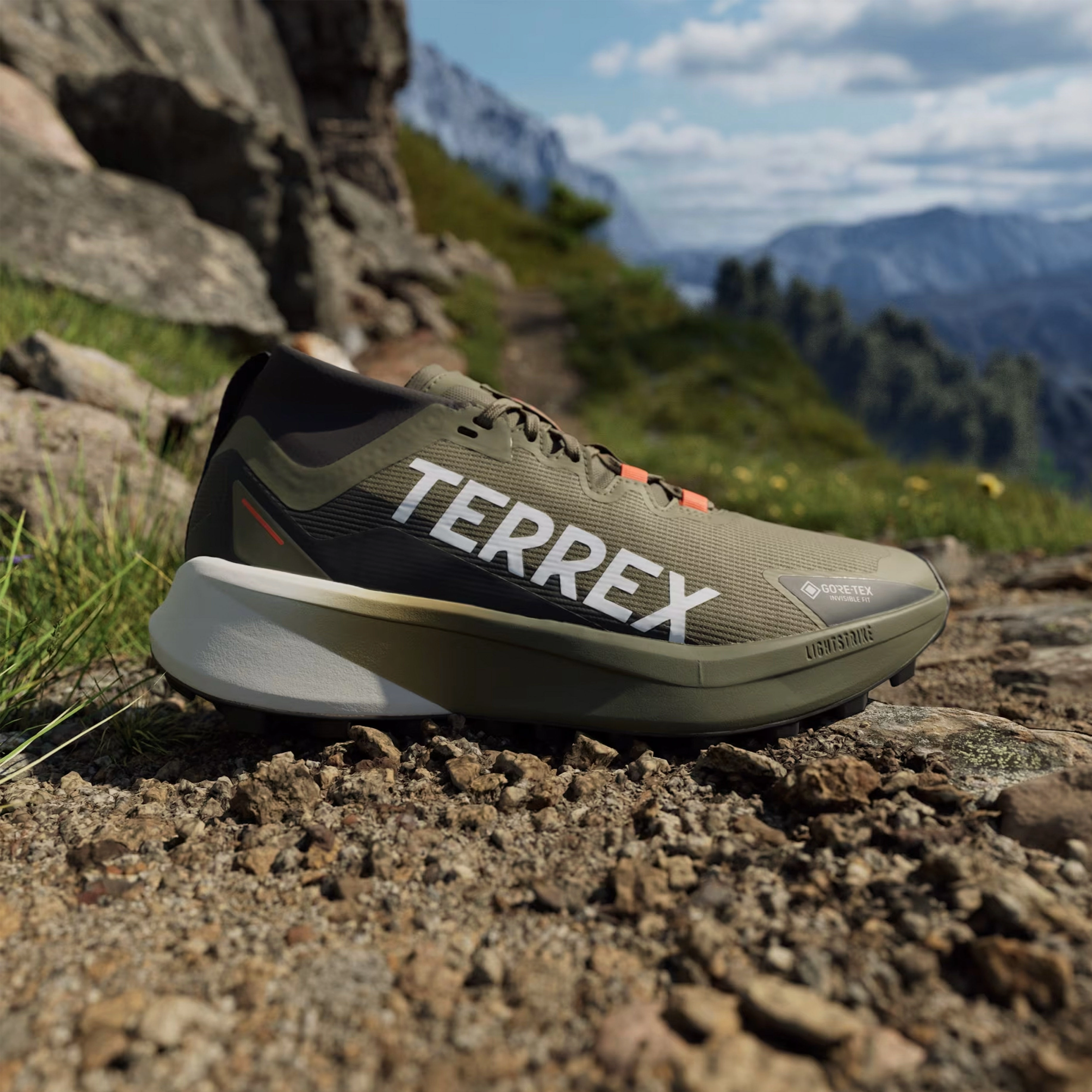 Adidas Terrex Trail Running Shoes Agravic Black / Green Hot Discount Deal