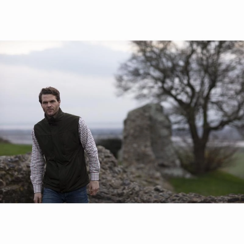 Shop the Savings Now Dont Miss These Savings Alan Paine Westermoor Mens Softshell Gilet - Olive