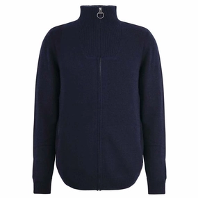Hot Item Clearance Barbour Nelson Essential Full Zip Mens Jumper - Navy