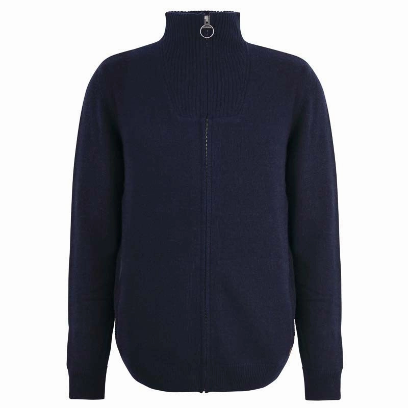 Hot Item Clearance Barbour Nelson Essential Full Zip Mens Jumper - Navy