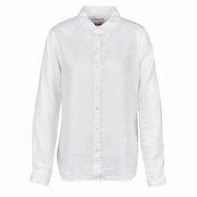 Barbour Womens Marine Relaxed Shirt White Clearance Sale Exclusive Holiday Deal