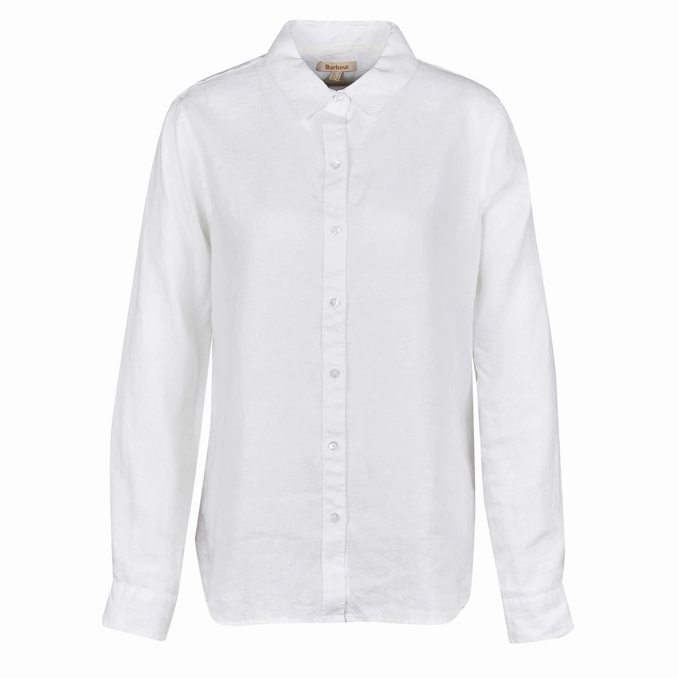 Barbour Womens Marine Relaxed Shirt White MustShop Sale