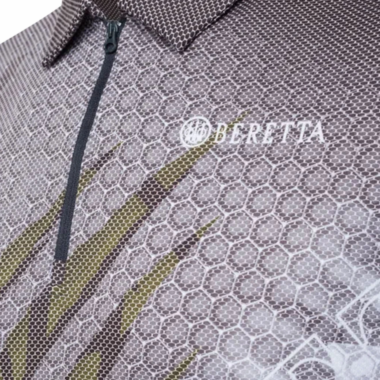 Beretta Rush Scratch Polo Black & Green Stone Todays Mega Savings Sweet Deal Inside