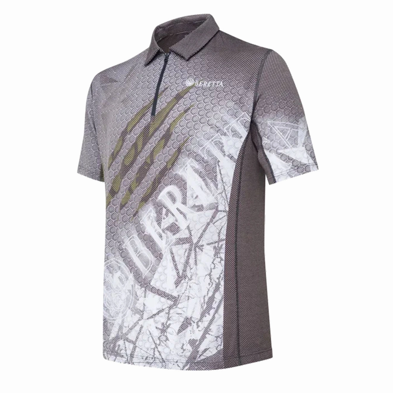Gift Sale Event Beretta Rush Scratch Polo Black & Green Stone