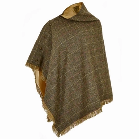 Exclusive Online Discount Todays Best Deal Dubarry Hazelwood Ladies Tweed Poncho - Thistle