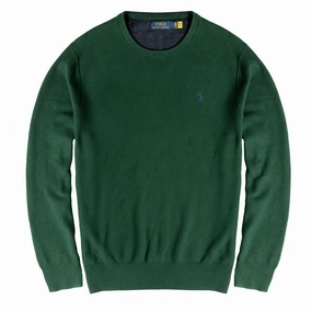 Trending Hot Deal Today Only Hot Sale Polo Ralph Lauren Cotton Crewneck Jumper Moss Agate