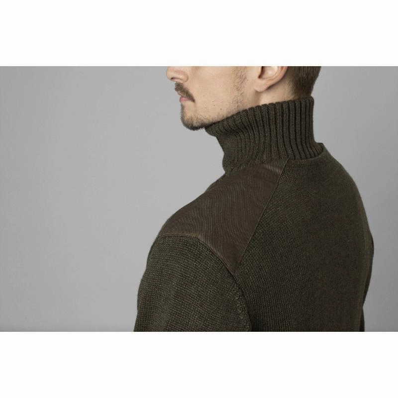 Seeland Haze Seetex Windbreaker 1/4 Zip Mens Knit Jumper - Grizzly Brown Online Deal Frenzy