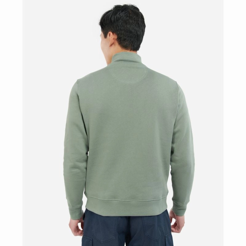 Barbour Rothley Half Zip Mens Jumper - Agave Green Exclusive Online Deal Deal of the Day