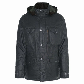 Special Deals Online Shop the Savings Barbour Winter Sapper Waxed Mens Jacket - Sage/Greenloch Tartan