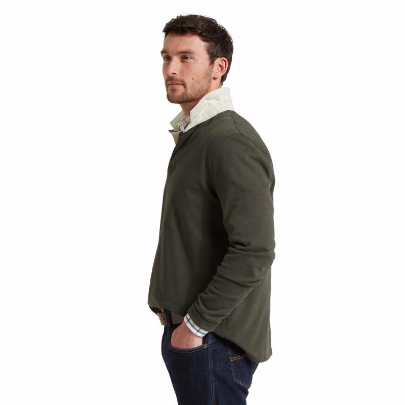 Surprise Discount Today Shop Grab Offer Schoffel Porthallow Mens Rugby Shirt - Peat Green