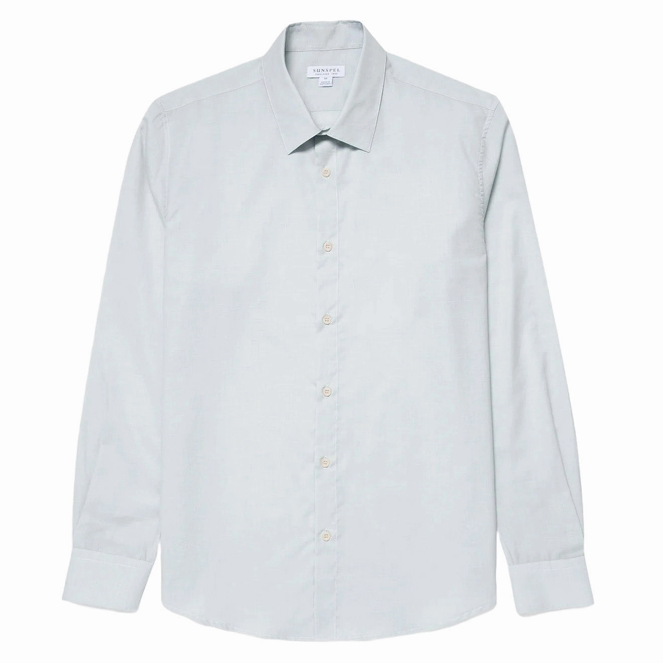 Sunspel Cotton Cashmere Shirt Light Blue Best Deal Alert
