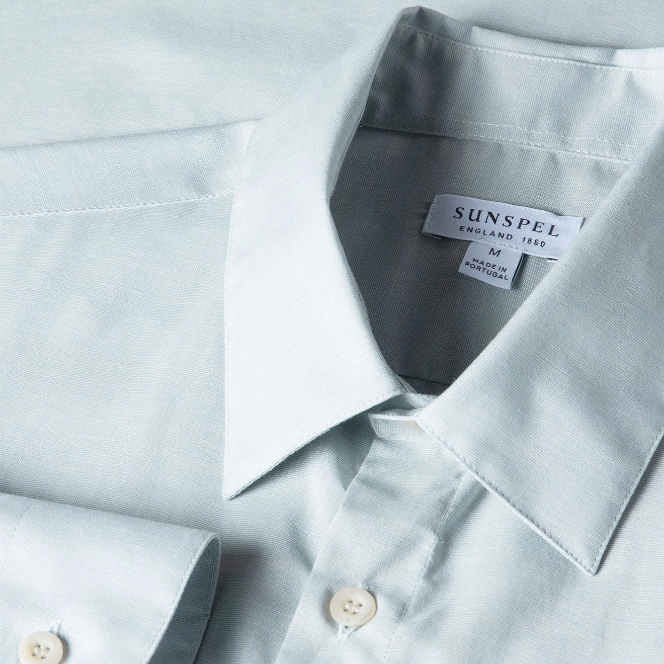 Mega Discount Event Clearance Steal Today Sunspel Cotton Cashmere Shirt Light Blue