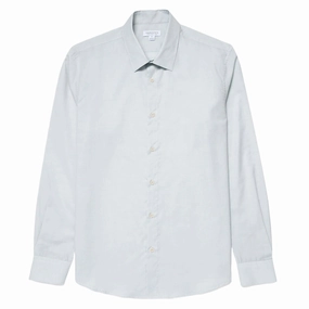Sunspel Cotton Cashmere Shirt Light Blue Best Deal Alert
