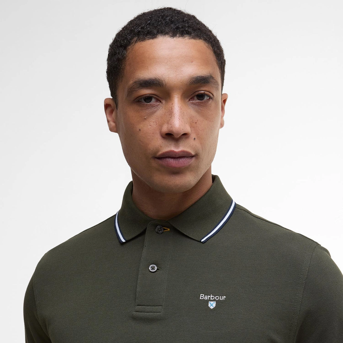 Hot Discount Deal Barbour Fielding Tailored Polo Shirt Olive