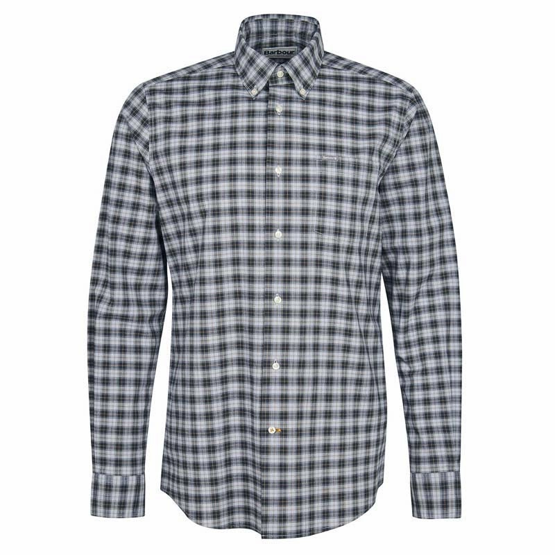 Barbour Lomond Tailored Mens Shirt - Greystone Flash Sale Alert Hot Offer Inside
