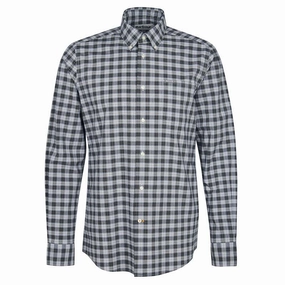 Barbour Lomond Tailored Mens Shirt - Greystone Flash Sale Alert Hot Offer Inside