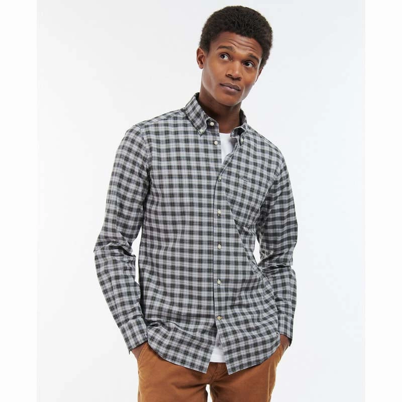 Barbour Lomond Tailored Mens Shirt - Greystone Grab It Before Gone