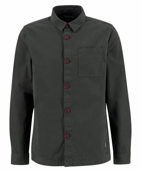 Hot Offer Ending Soon Barbour Tailored Washed Mens Overshirt - Forest
