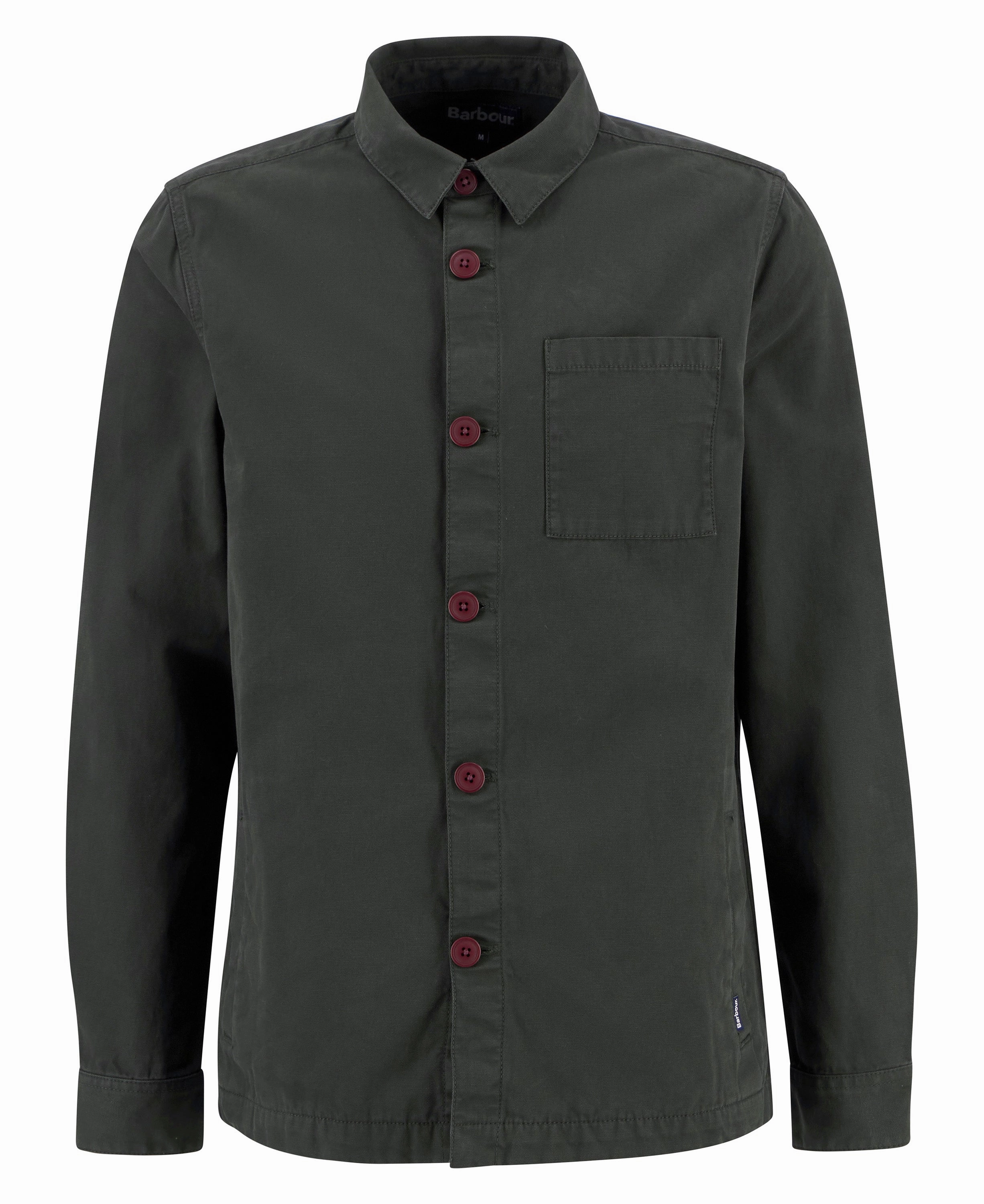 Hot Offer Ending Soon Barbour Tailored Washed Mens Overshirt - Forest