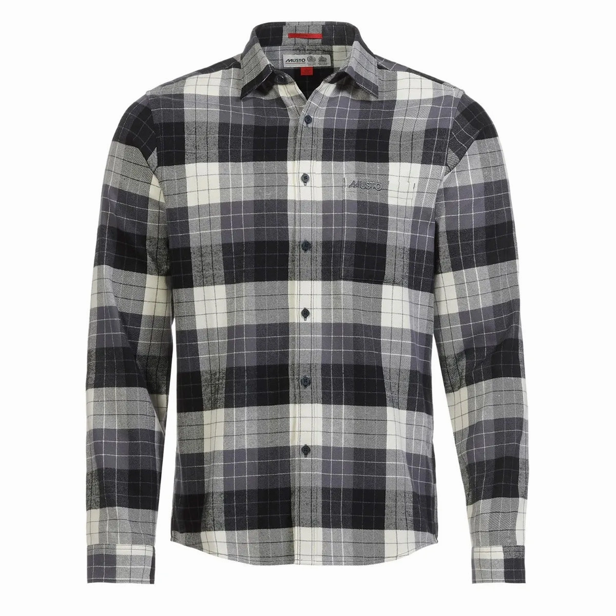 Clearance Blowout Musto Marina Plaid Long Sleeve Shirt Turbulence