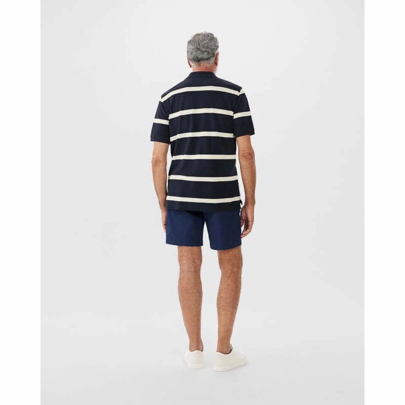 R.M.Williams Rod Mens Polo Shirt - Navy Cream Today Only Special