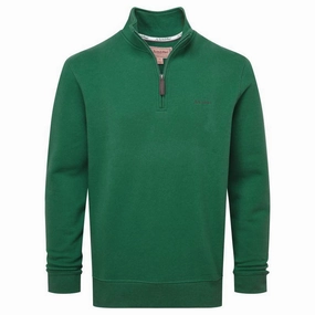 Schoffel St Merryn Mens 1/4 Zip Sweatshirt - Racing Green Online Deal Frenzy Grab It Fast