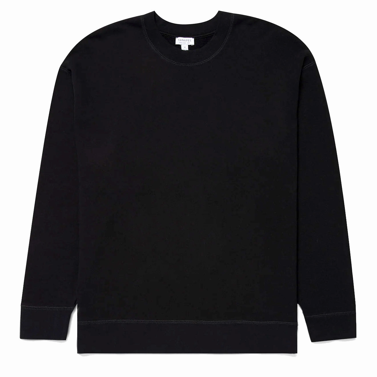 Special Occasion Discount Sunspel Oversized Loopback Sweatshirt Black