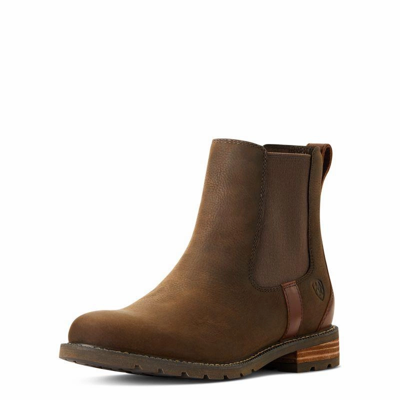 Ariat Wexford Waterproof Ladies Chelsea Boot - Java Grab Save Today