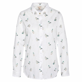 Barbour Safari Ladies Shirt - Duck Print Trendy Picks Today Exclusive Online Deal
